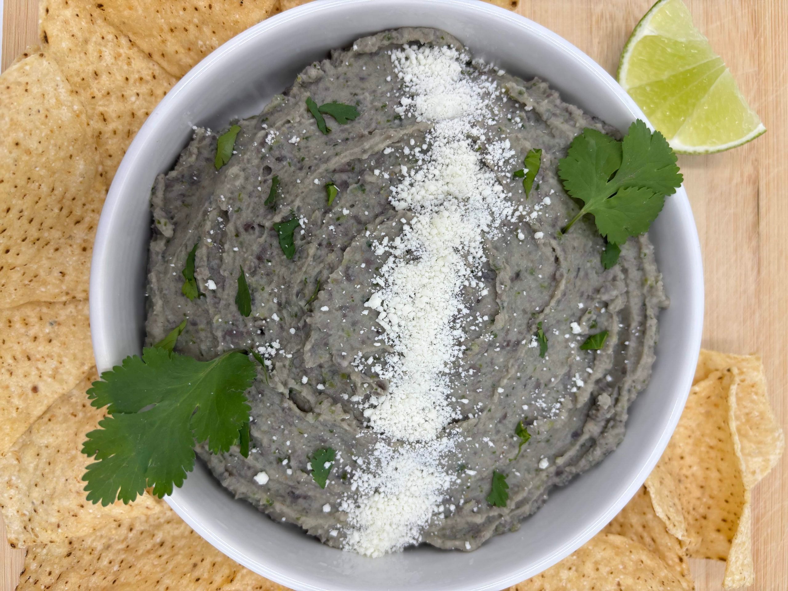 Black Bean Dip with Bare Beans