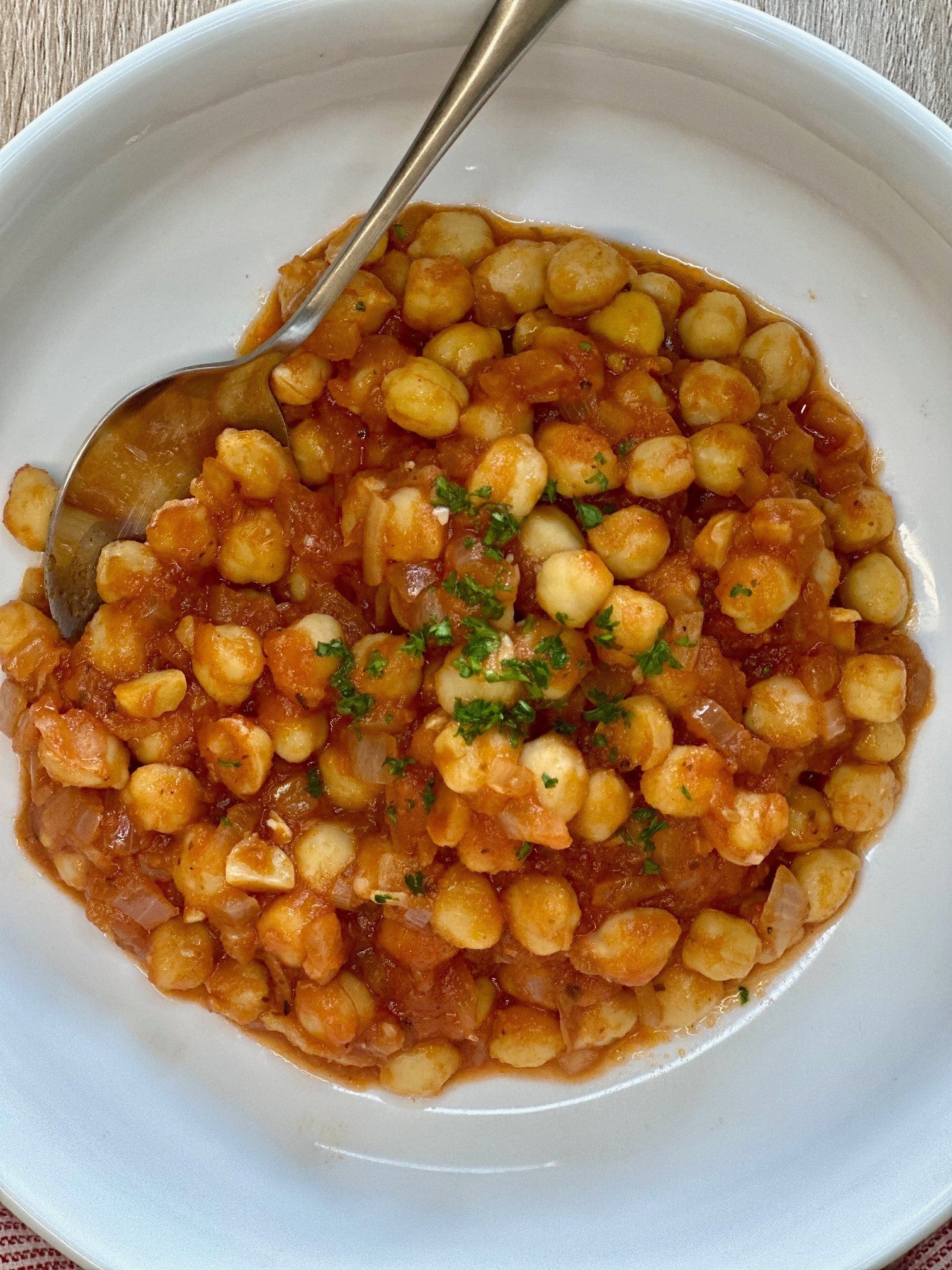 Spanish-Style Bare Beans Garbanzos