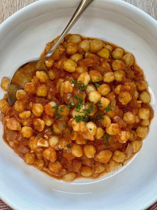 Spanish-Style Bare Beans Garbanzos